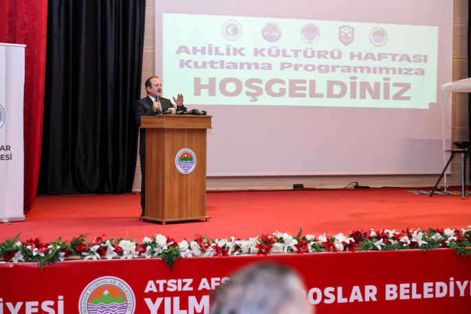 MERSİN VALİSİ ALİ HAMZA PEHLİVAN, AHİLİK KÜLTÜRÜ HAFTASI KUTLAMA PROGRAMINA KATILDI