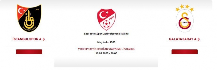 İstanbulspor - Galatasaray maçı, Recep Tayyip Erdoğan Stadyumu´nda oynanacak